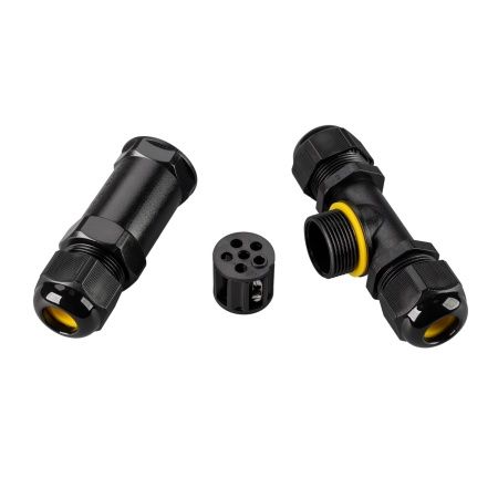 Коннектор NEO-GERM-5pin-T-WTW (4-8mm) (Arlight, IP68) Коннектор NEO-GERM-5pin-T-WTW (4-8mm) (Arlight, IP68)