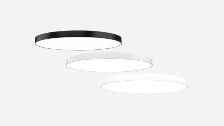 Светильник подвесной круглый плоский черный SILED RING D1800х100 (282 Вт)