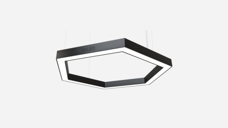 Светильник шестиугольник подвесной черный SILED HEXAGO-02-PROF 1920х1670х50х70 (144 Вт)