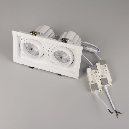 Светильник MS-VORTEX-BUILT-S250x140-2x30W Day4000 (WH-WH, 50 deg, 230V) (Arlight, IP20 Металл, 5 лет)