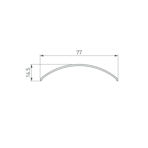 Экран KANT-H55 ROUND OPAL (Arlight, Пластик)