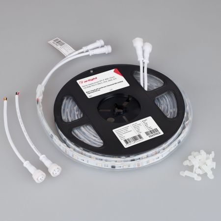 Лента герметичная SPI-P-B30-12mm 12V RGB-PX3 (7.2W/m, IP66, 5060, 5m) (Arlight, бегущий огонь) Лента герметичная SPI-P-B30-12mm 12V RGB-PX3 (7.2W/m, IP66, 5060, 5m) (Arlight, бегущий огонь)