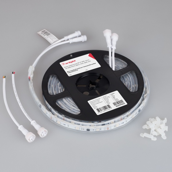 Лента герметичная SPI-P-B30-12mm 12V RGB-PX3 (7.2W/m, IP66, 5060, 5m) (Arlight, бегущий огонь) Лента герметичная SPI-P-B30-12mm 12V RGB-PX3 (7.2W/m, IP66, 5060, 5m) (Arlight, бегущий огонь)