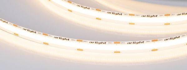Лента COB-X576-10mm 24V Warm3000 (15 W/m, IP20, 5m) (Arlight, -)