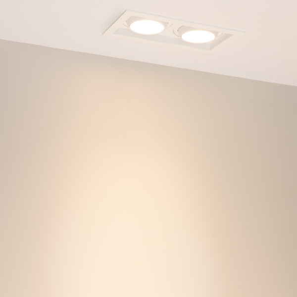 Светильник MS-VORTEX-BUILT-S210x117-2x20W Warm3000 (WH-WH, 20 deg, 230V) (Arlight, IP20 Металл, 5 лет) Светильник MS-VORTEX-BUILT-S210x117-2x20W Warm3000 (WH-WH, 20 deg, 230V) (Arlight, IP20 Металл, 5 лет)