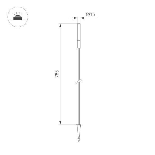 Светильник KT-CATALI-BOLL-H785-0.5W Warm3000 (BK, 160 deg, 24V) (Arlight, IP65 Металл, 3 года) Светильник KT-CATALI-BOLL-H785-0.5W Warm3000 (BK, 160 deg, 24V) (Arlight, IP65 Металл, 3 года)