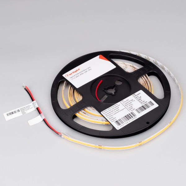 Лента COB-X378-8mm 24V Warm3500 (11 W/m, IP20, 5m) (Arlight, -)