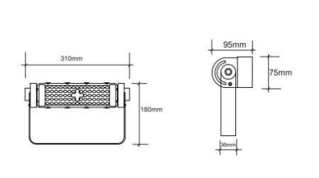 Наборный светодиодный модуль, 300W 6400К 36000Lm, черный, G7105-6