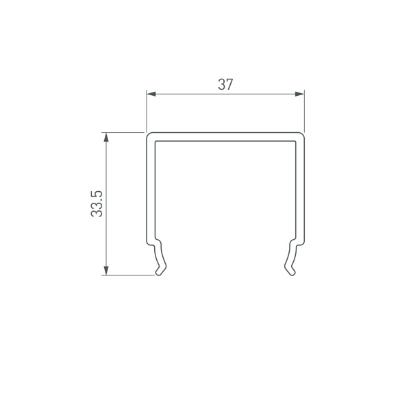 Экран ARH-LINE-3750A-VOL-2000 OPAL (Arlight, Пластик)