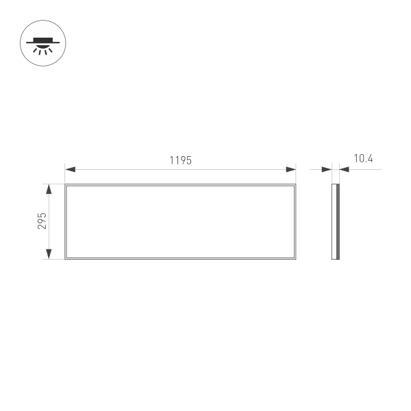 Панель IM-300x1200A-40W Day White (Arlight, IP40 Металл, 3 года) Панель IM-300x1200A-40W Day White (Arlight, IP40 Металл, 3 года)