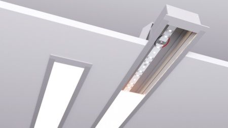 Линейный встраиваемый светодиодный светильник SILED LINEA INNER 500х63х32 (12 Вт, 3000K)