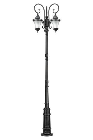 Фонарный столб YAOHUA LUX, Черный, Классика, 86410B/18L E7 Bl