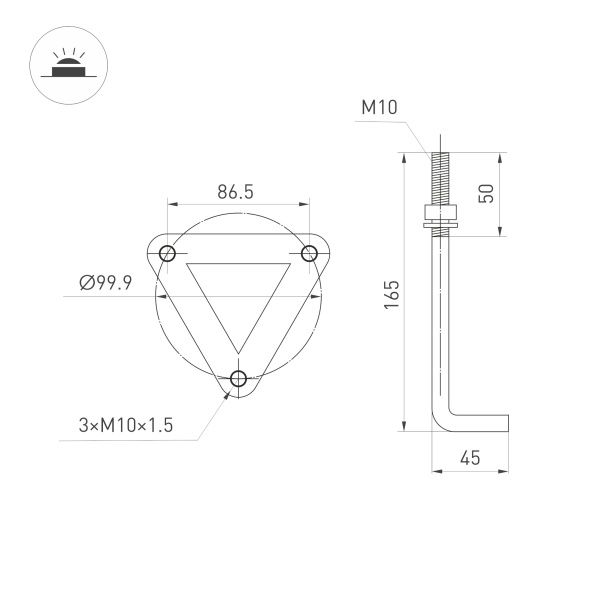 Светильник LGD-LANDMARK-BOLL-H800-20W Day4000-MIX (GR, 300 deg, 230V) (Arlight, IP65 Металл, 5 лет) Светильник LGD-LANDMARK-BOLL-H800-20W Day4000-MIX (GR, 300 deg, 230V) (Arlight, IP65 Металл, 5 лет)
