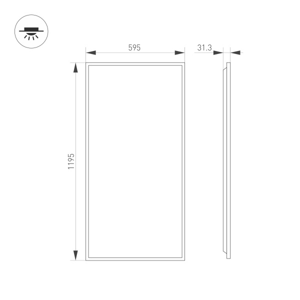Светильник DL-TITAN-S600x1200-60W Day4000 (WH, 120 deg, CRI90, 230V) (Arlight, IP54 Металл, 5 лет) Светильник DL-TITAN-S600x1200-60W Day4000 (WH, 120 deg, CRI90, 230V) (Arlight, IP54 Металл, 5 лет)