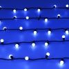 Светодиодная гирлянда ARD-BALL-CLASSIC-D17.5-20000-BLACK-200LED BLUE (230V, 14W) (Ardecoled, IP65)