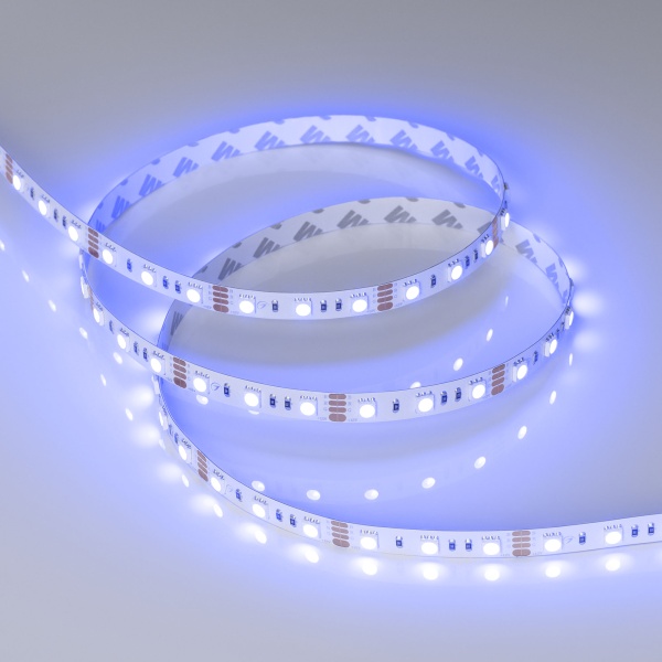 Лента RT-B60-10mm 12V RGB (14.4 W/m, IP20, 5060, 5m) (Arlight, Открытый) Лента RT-B60-10mm 12V RGB (14.4 W/m, IP20, 5060, 5m) (Arlight, Открытый)