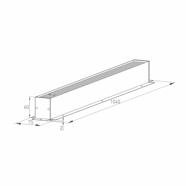 Трек встраиваемый MAG-TRACK-4560-F-1040 (BK) (Arlight, IP20 Металл, 3 года)