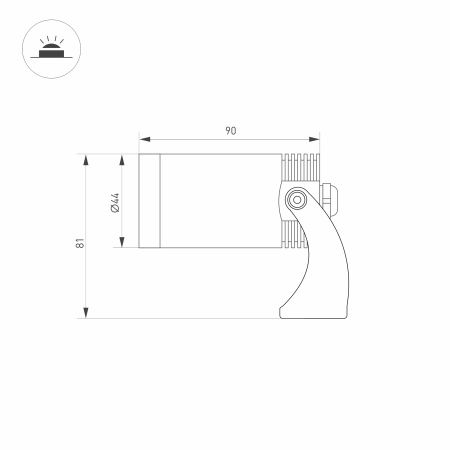 Светильник KT-WATER-R44-8W White6000 (SL, 24 deg, 12V) (Arlight, IP68 Металл, 3 года) Светильник KT-WATER-R44-8W White6000 (SL, 24 deg, 12V) (Arlight, IP68 Металл, 3 года)