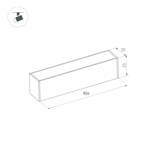 Светильник MAG-FLAT-25-L800-24W Warm3000 (BK, 100 deg, 24V, DALI) (Arlight, IP20 Металл, 3 года)