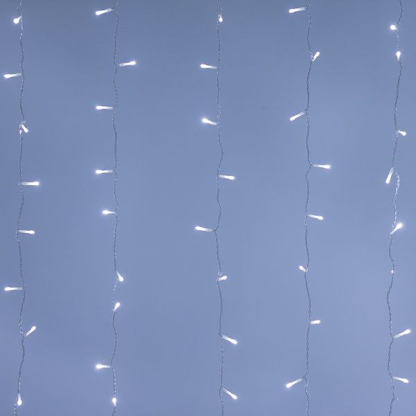 Светодиодная гирлянда ARD-CURTAIN-HOME-1500x1500-CLEAR-144LED White (230V, 6W) (Ardecoled, IP20)