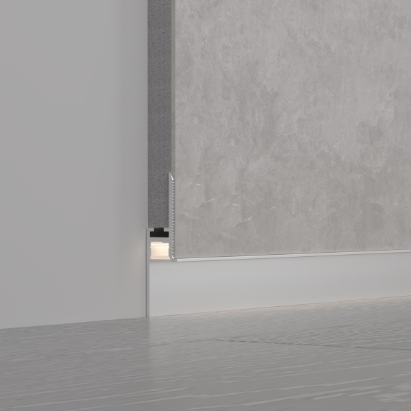 Профиль PLINTUS-FANTOM-H20-2000 ANOD (Arlight, Алюминий) Профиль PLINTUS-FANTOM-H20-2000 ANOD (Arlight, Алюминий)