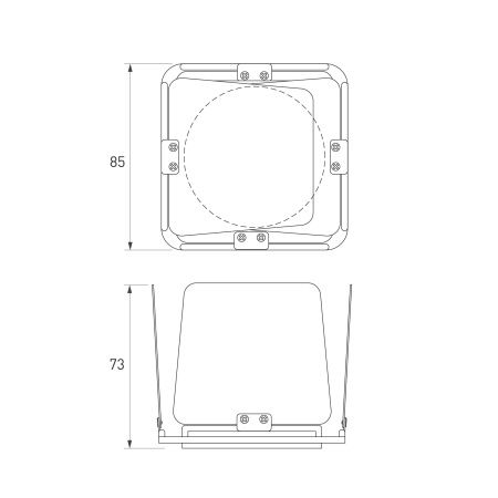Шторки кашетирующие LGD-ARTIFACT-BARNDOOR-R65 (WH) (Arlight, Металл)
