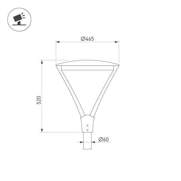 Светильник ALT-OSARIS-50W Warm3000 (BK, 145х60 deg, 230V) (Arlight, IP65 Металл, 5 лет) Светильник ALT-OSARIS-50W Warm3000 (BK, 145х60 deg, 230V) (Arlight, IP65 Металл, 5 лет)