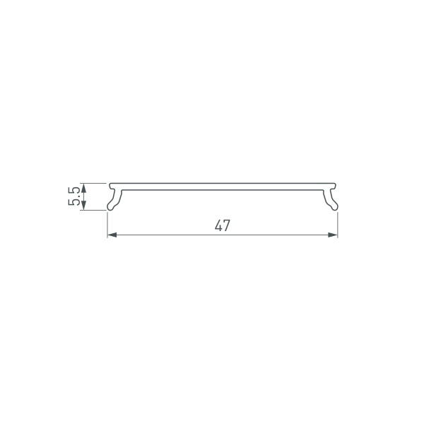 Экран LINE-5050-DUAL-3000 OPAL (Arlight, Пластик)