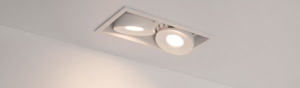 Светильник CL-SIMPLE-S148x80-2x9W Warm3000 (WH, 45 deg) (Arlight, IP20 Металл, 3 года)