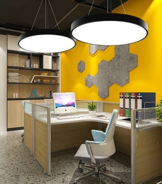 Светильник круглый линейный светодиодный подвесной, LED 48W 3CCT (3000К-4000К-6000К) диаметр 600mm, белый, HB0406-1 Светильник круглый линейный светодиодный подвесной, LED 48W 3CCT (3000К-4000К-6000К) диаметр 600mm, белый, HB0406-1