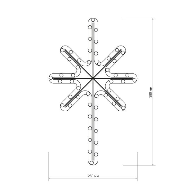 Фигура ARD-STAR-M2-380x250-36LED Warm (230V, 2.5W) (Ardecoled, IP65) Фигура ARD-STAR-M2-380x250-36LED Warm (230V, 2.5W) (Ardecoled, IP65)