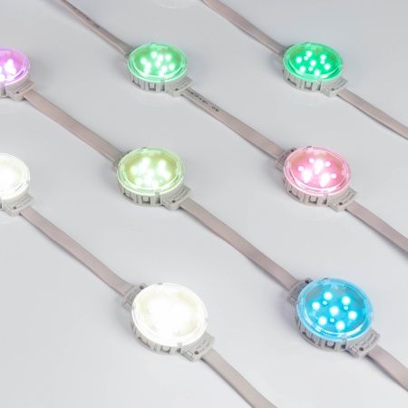 Модуль управляемый DMX-F10-D50 24V RGBW (2W, IP68, 120 deg) (Arlight, Пластик, 3 года)