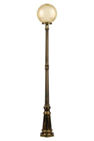Ландшафтный столбик YAOHUA LUX, Черный с золотой патиной, Классика, 88209PG Gb