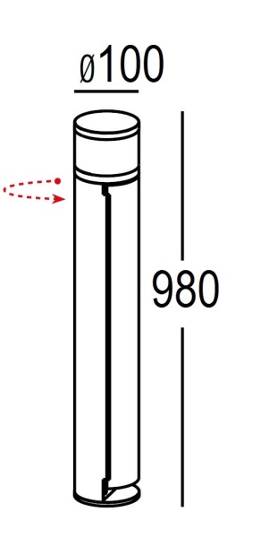 Розетка садовая OASIS LIGHT, Черный, Модерн, AL6033-980 Bl