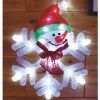 Фигура 3D "снежинка" светодиодная с адаптером и сетевым шнуром, H:46,5см. 24 LED белого цвета (D6015) Фигура 3D "снежинка" светодиодная с адаптером и сетевым шнуром, H:46,5см. 24 LED белого цвета (D6015)