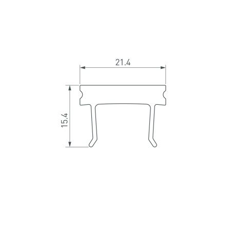 Экран HR-FACADE-2000 матовый (Arlight, Пластик)