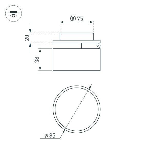Светильник LGD-POT-BUILT-R85-12W Day4000 (WH, 100 deg, 230V) (Arlight, IP44 Металл, 5 лет) Светильник LGD-POT-BUILT-R85-12W Day4000 (WH, 100 deg, 230V) (Arlight, IP44 Металл, 5 лет)