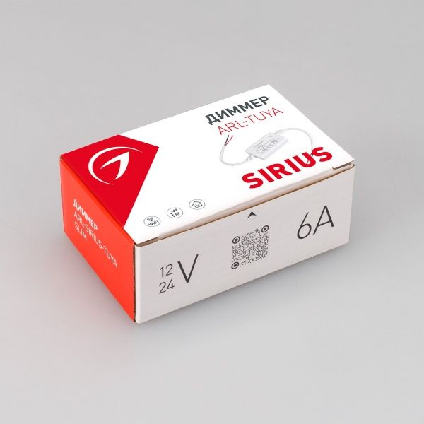 Диммер ARL-SIRIUS-TUYA-RGBW-SUF Slim (12-24V, 4x1.5A, 2.4G) (Arlight, IP20 Пластик, 3 года) Диммер ARL-SIRIUS-TUYA-RGBW-SUF Slim (12-24V, 4x1.5A, 2.4G) (Arlight, IP20 Пластик, 3 года)