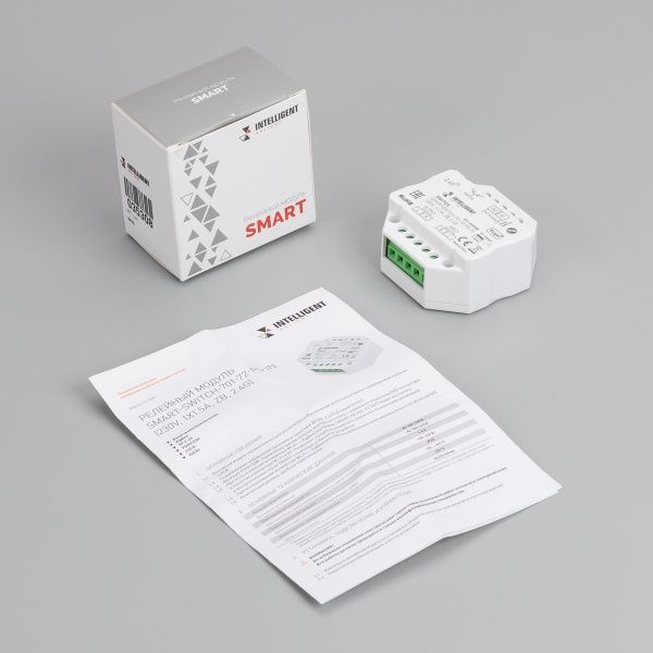 INTELLIGENT ARLIGHT Релейный модуль SMART-SWITCH-701-72-PS-IN (230V, 1x1.5A, ZB, 2.4G) (IARL, Пластик) INTELLIGENT ARLIGHT Релейный модуль SMART-SWITCH-701-72-PS-IN (230V, 1x1.5A, ZB, 2.4G) (IARL, Пластик)