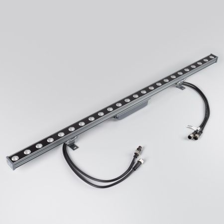 Светодиодный прожектор AR-LINE-1000M-24W-24V RGB (Grey, 30 deg, DMX512) (Arlight, Закрытый) Светодиодный прожектор AR-LINE-1000M-24W-24V RGB (Grey, 30 deg, DMX512) (Arlight, Закрытый)