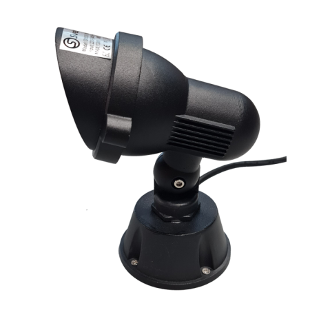 Светильник напольный с козырьком, LED 12W 3000K, 6000К IP65, черный, G8512-3