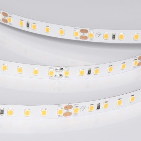 Лента UL-A120-8mm 24V Warm2700 (2 W/m, IP20, 5m) (Arlight, Открытый)