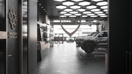 Светильник шестиугольник подвесной черный SILED HEXAGO 1800х1560х100 (231 Вт)