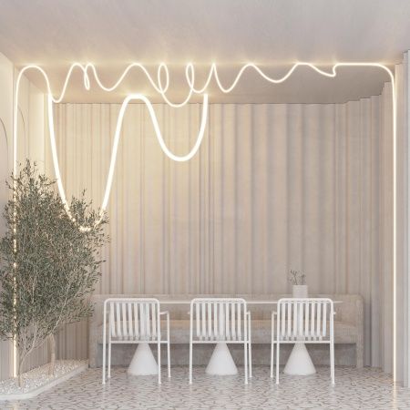 Лента герметичная MOONLIGHT-SIDE-A336-D40mm 24V Warm2700 360deg (15 W/m, IP65, 2835, 5m, wire x1) (Arlight, Вывод кабеля боковой)