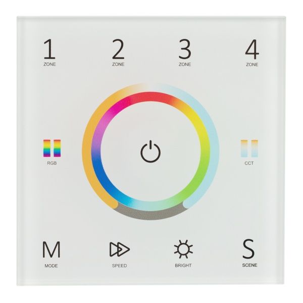 Панель Sens SMART-P67-MULTI White (230V, 4 зоны, 2.4G) (Arlight, IP20 Пластик, 5 лет)
