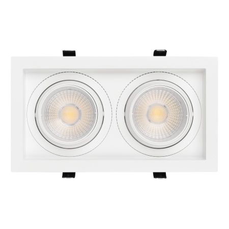 Светильник MS-VORTEX-BUILT-S250x140-2x30W Day4000 (WH-WH, 50 deg, 230V) (Arlight, IP20 Металл, 5 лет)
