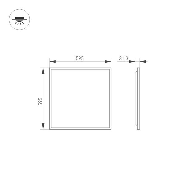 Светильник DL-TITAN-S600x600-40W Day4000 (WH, 120 deg, CRI90, 230V) (Arlight, IP40 Металл, 5 лет) Светильник DL-TITAN-S600x600-40W Day4000 (WH, 120 deg, CRI90, 230V) (Arlight, IP40 Металл, 5 лет)