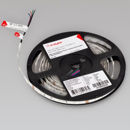 Лента RT-B30-10mm 12V RGB (7.2 W/m, IP20, 5060, 5m) (Arlight, Открытый) Лента RT-B30-10mm 12V RGB (7.2 W/m, IP20, 5060, 5m) (Arlight, Открытый)