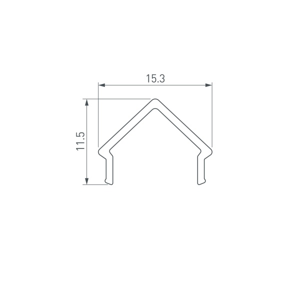 Экран ARH-DECORE-S12 Square Clear (Arlight, Пластик)