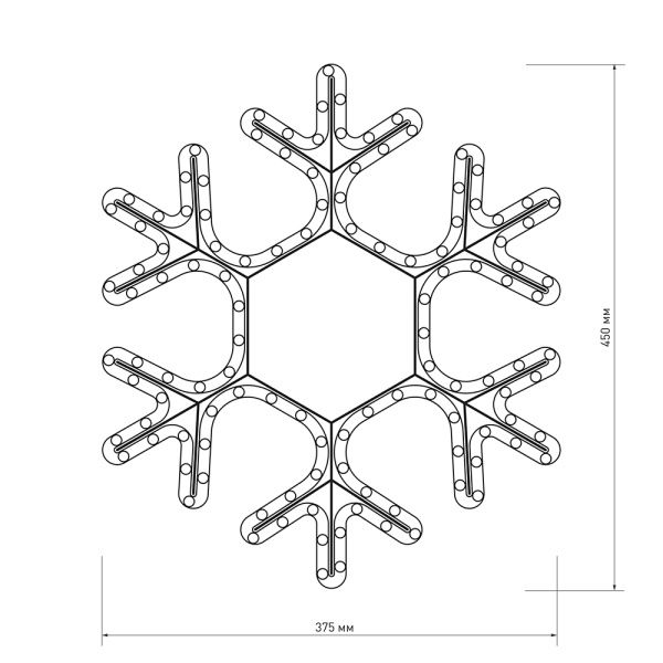 Фигура ARD-SNOWFLAKE-M7-450x375-108LED Warm (230V, 6.5W) (Ardecoled, IP65) Фигура ARD-SNOWFLAKE-M7-450x375-108LED Warm (230V, 6.5W) (Ardecoled, IP65)